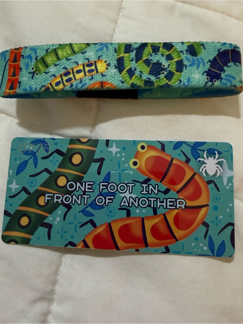 Zox One Foot In Front of Another ~ NEW ~ Med ~ Wristband ~ Collector's Card